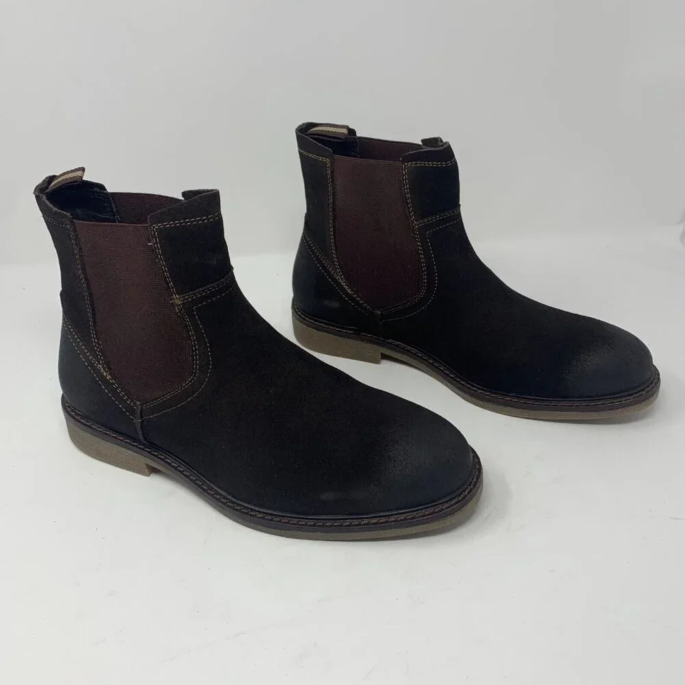 Reserved Footwear Photon RF192 Chelsea Boots Men 8.5 Brown Leather Pull On S0723